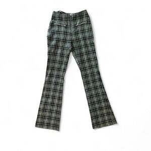 Y2K Retro Grunge Preppy Plaid Flares
